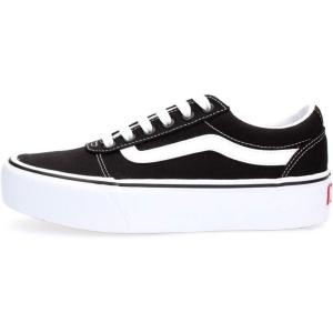 Vans Kids’ Ward Sneaker(Canvas Black White)
