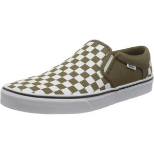 Vans Kids’ Ward Sneaker(Checkerboard Military Olive White)