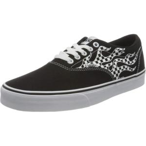 Vans Kids’ Ward Sneaker(Flame Check Black White)
