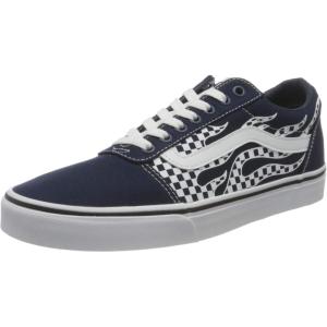 Vans Kids’ Ward Sneaker(Flame Check Dress Blues White)