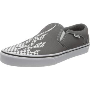 Vans Kids’ Ward Sneaker(Flame Check Pewter White)