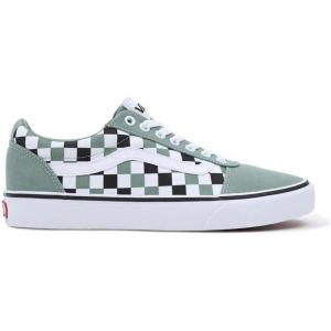 Vans Kids’ Ward Sneaker(Multi Checker Green White)