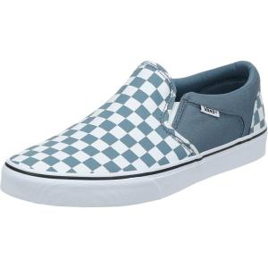 Vans Kids’ Ward Sneaker(Multicolour Checkerboard Blue Mirage White W50)