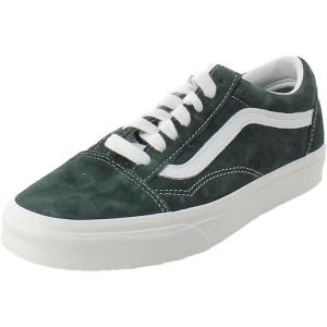 Vans Kids’ Ward Sneaker(Pig Suede Jungle Green Snow White)