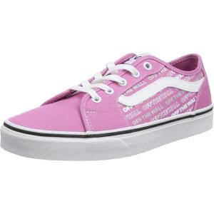 Vans Kids’ Ward Sneaker(Pink Logo Repeat Fuchsia Pink White)