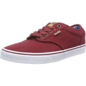 Vans Kids’ Ward Sneaker(Red 10 Oz Canvas Bik)