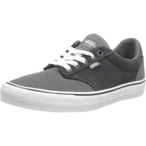 Vans Kids’ Ward Sneaker(Retro Suede Asphalt White)