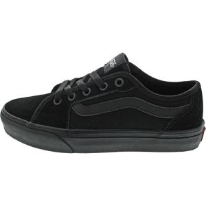 Vans Kids’ Ward Sneaker(Suede Canvas Black Black)