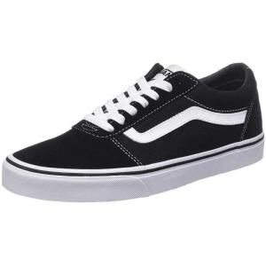 Vans Kids’ Ward Sneaker(Suede Canvas Black White)