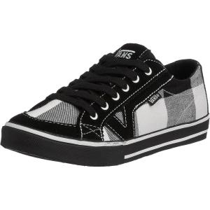 Vans Unisex-Adult Classic Slip on(Buff Plaid Black White)