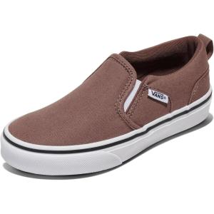 Vans Unisex-Child Asher Slip-on Shoe(Canvas Deep Taupe)