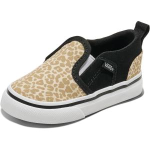 Vans Unisex-Child Asher V Slip-on Shoe(Leopard Black)