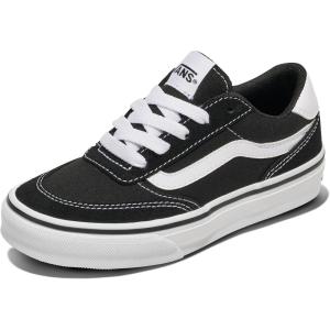 Vans Unisex-Child Brooklyn Ls Low Top Shoe(Suede/Canvas Black/White)