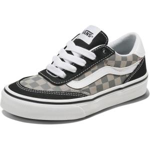 Vans Unisex-Child Brooklyn Ls Low Top Shoe(Tonal Check Pewter)