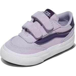 Vans Unisex-Child Brooklyn Ls V Low Top Shoe(2-tone Canvas/Suede Lilac Mist)