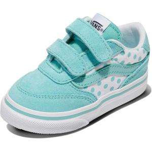 Vans Unisex-Child Brooklyn Ls V Low Top Shoe(Polka Dots Pool Blue)