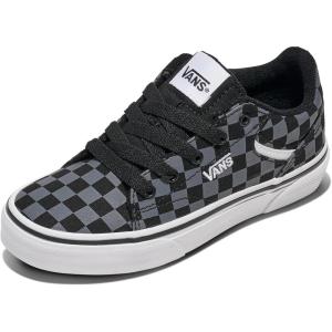 Vans Unisex-Child Seldan Shoe(Checkerboard Black/Pewter)