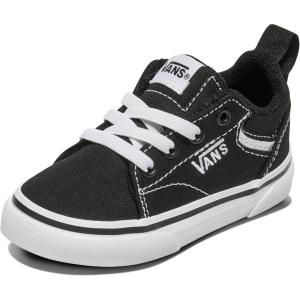 Vans Unisex-Child Seldan Slip-on Shoe(Black/White)