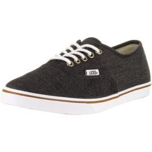 Vans Women’s Asher Adult Low Top Sneakers(Black-true White)