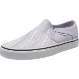 Vans Women’s Asher Adult Low Top Sneakers(Blue Logo Repeat Lavender Blue White Xwq)