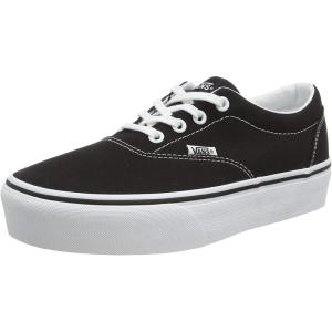 Vans Women’s Asher Adult Low Top Sneakers(Canvas Black White)
