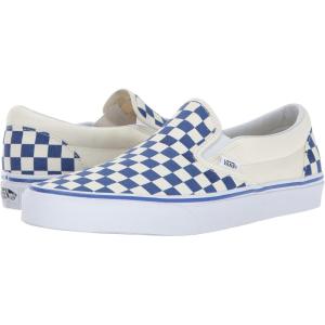 Vans Women’s Asher Adult Low Top Sneakers(Chequered  True Blue  White)