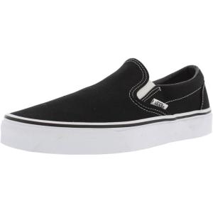 Vans Women’s Asher Adult Low Top Sneakers(Classic Black  White)
