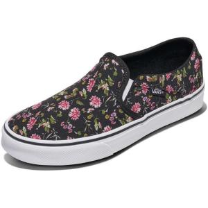 Vans Women’s Asher Adult Low Top Sneakers(Dark Floral Black)