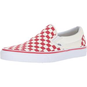 Vans Women’s Asher Adult Low Top Sneakers(Primary Checker Racing Red White)