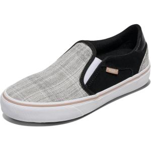 Vans Womens Asher Deluxe Slip-on Shoe(T&l Black)