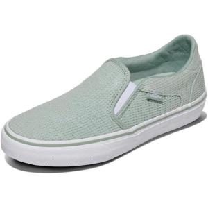 Vans Womens Asher Deluxe Slip-on Shoe(Waffle Knit Gray Olive)