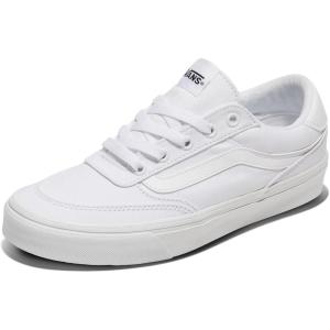 Vans Womens Brooklyn Ls Shoe | Low-top Sneakers for Everyday Wear, Walking, Work & Fashion(Canvas White/White)
