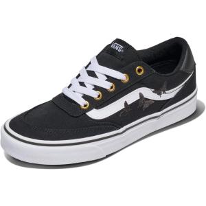 Vans Womens Brooklyn Ls Shoe | Low-top Sneakers for Everyday Wear, Walking, Work & Fashion(Mono Embroidery Black)