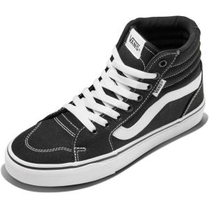 Vans Women’s Filmore Hi Shoe | High Top Sneakers for Fashion & Casual Everyday Wear, (Canvas) Black/White, 7.5