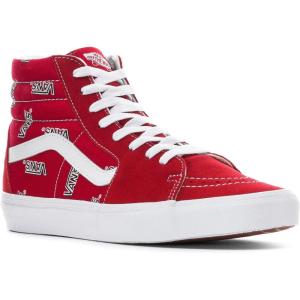Vans Women’s UA SK8-Hi Tapered Stackform Sneakers(Vans Misprint Red White)