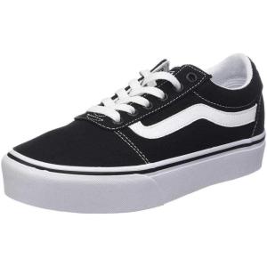 Vans Women’s Ward Platform Sneaker(Canvas Black White)