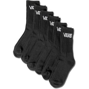 Vans unisex-adult Classics Crew Sock 6-pack(Black)