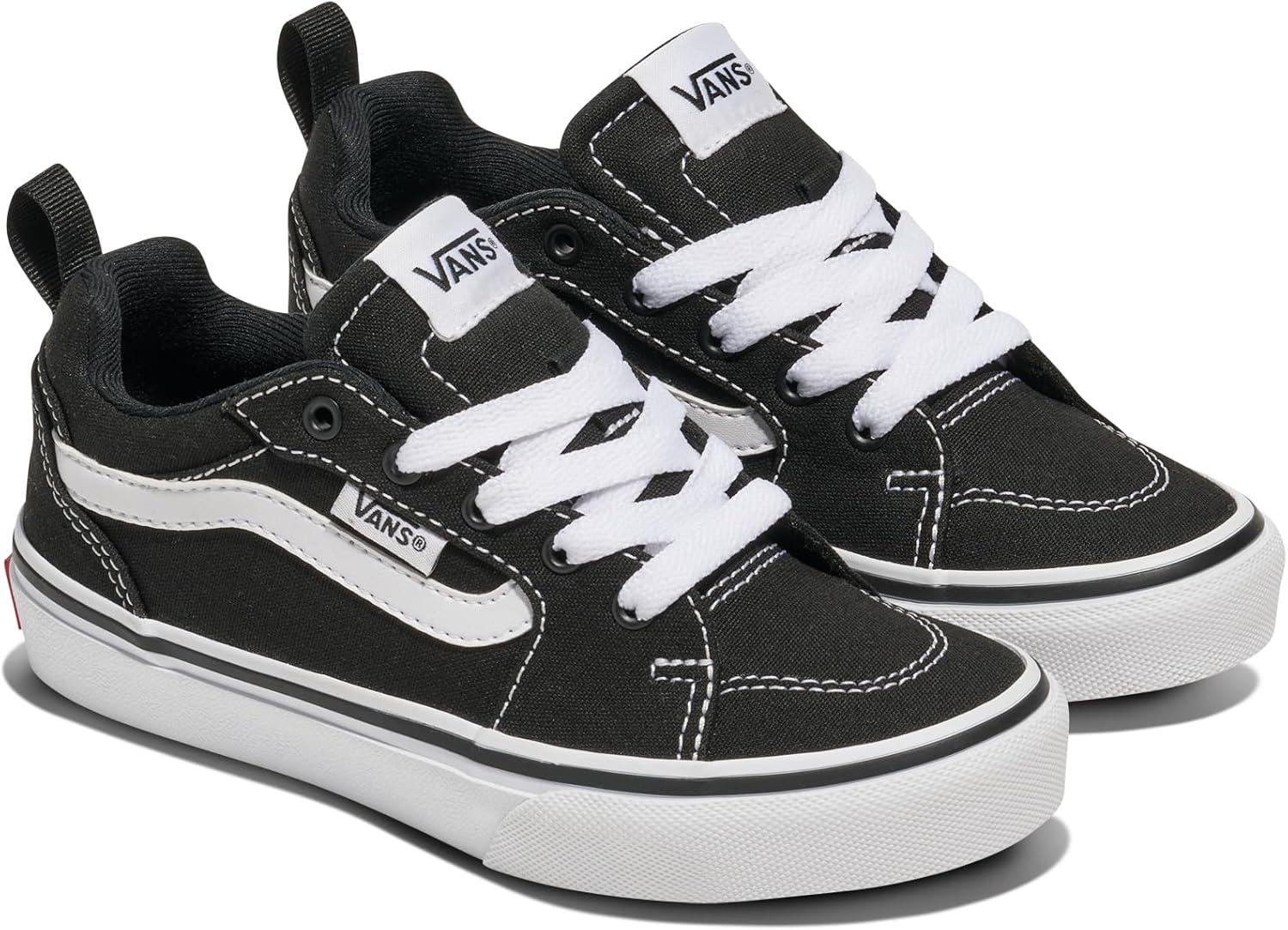image:imageVans Boys Filmore Low Top ShoeCanvas BlackWhite