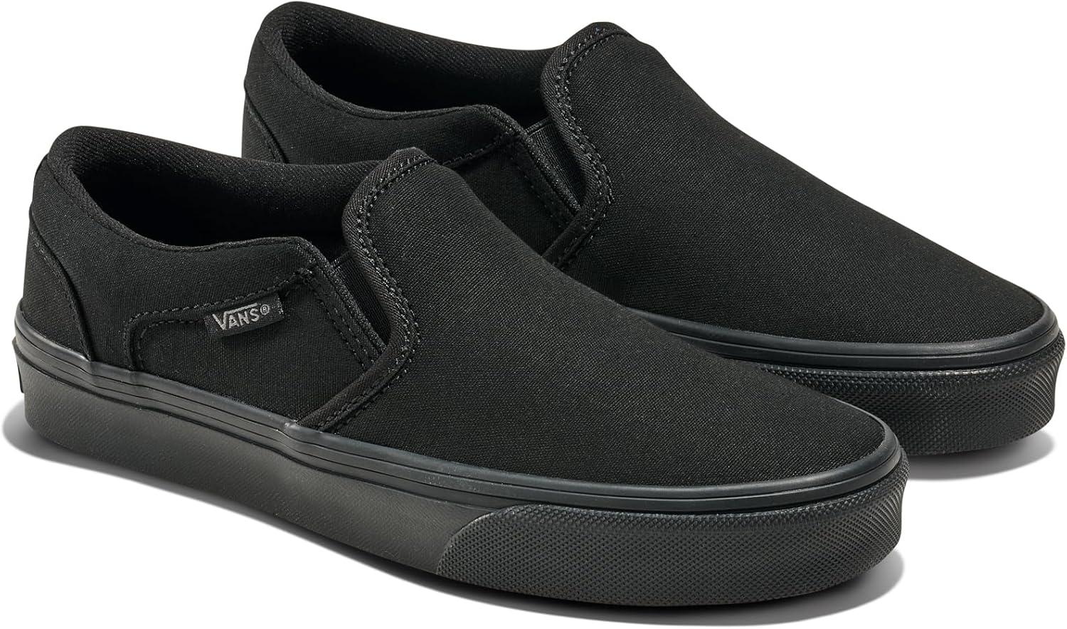 image:imageVans UnisexChild Asher Low Top ShoeCanvas BlackBlack