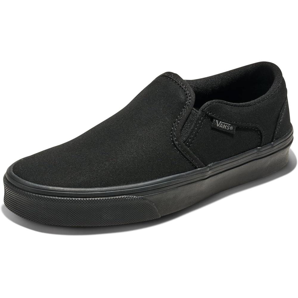 image:imageVans UnisexChild Asher Low Top ShoeCanvas BlackBlack