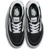 Vans Big Kids’ Brooklyn LS Shoe – Casual Low-Top Sneakers for Boys & Girls. Suede/Canvas Black/White. 3.5