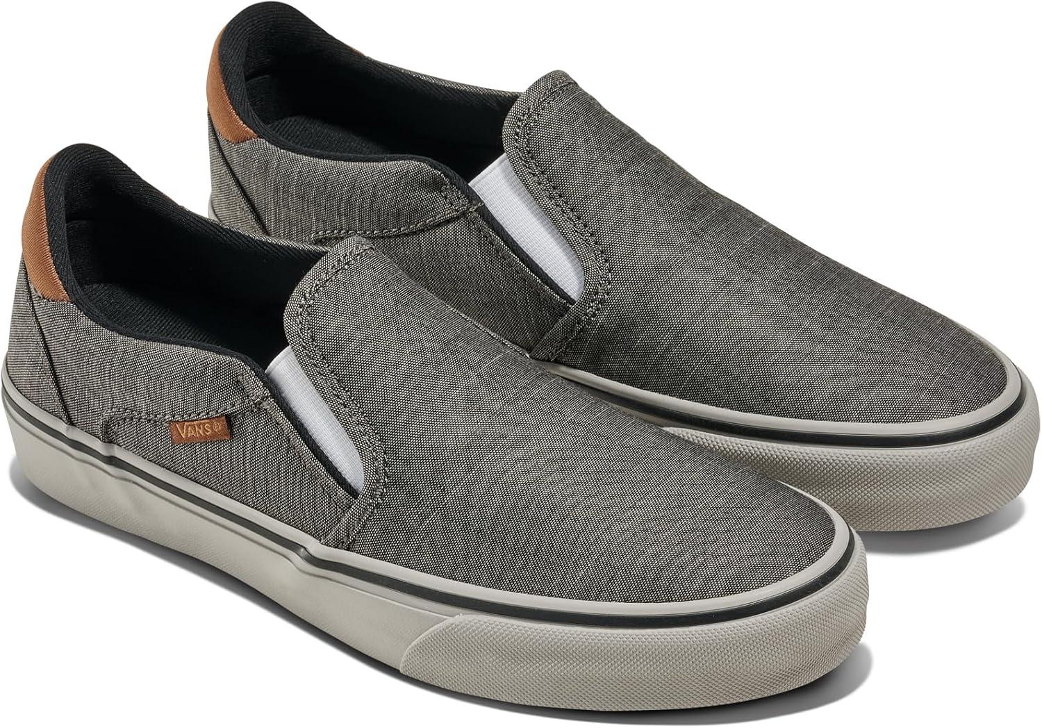 image:imageVans Mens Asher Deluxe ShoeDeluxe Textile GrayBrown