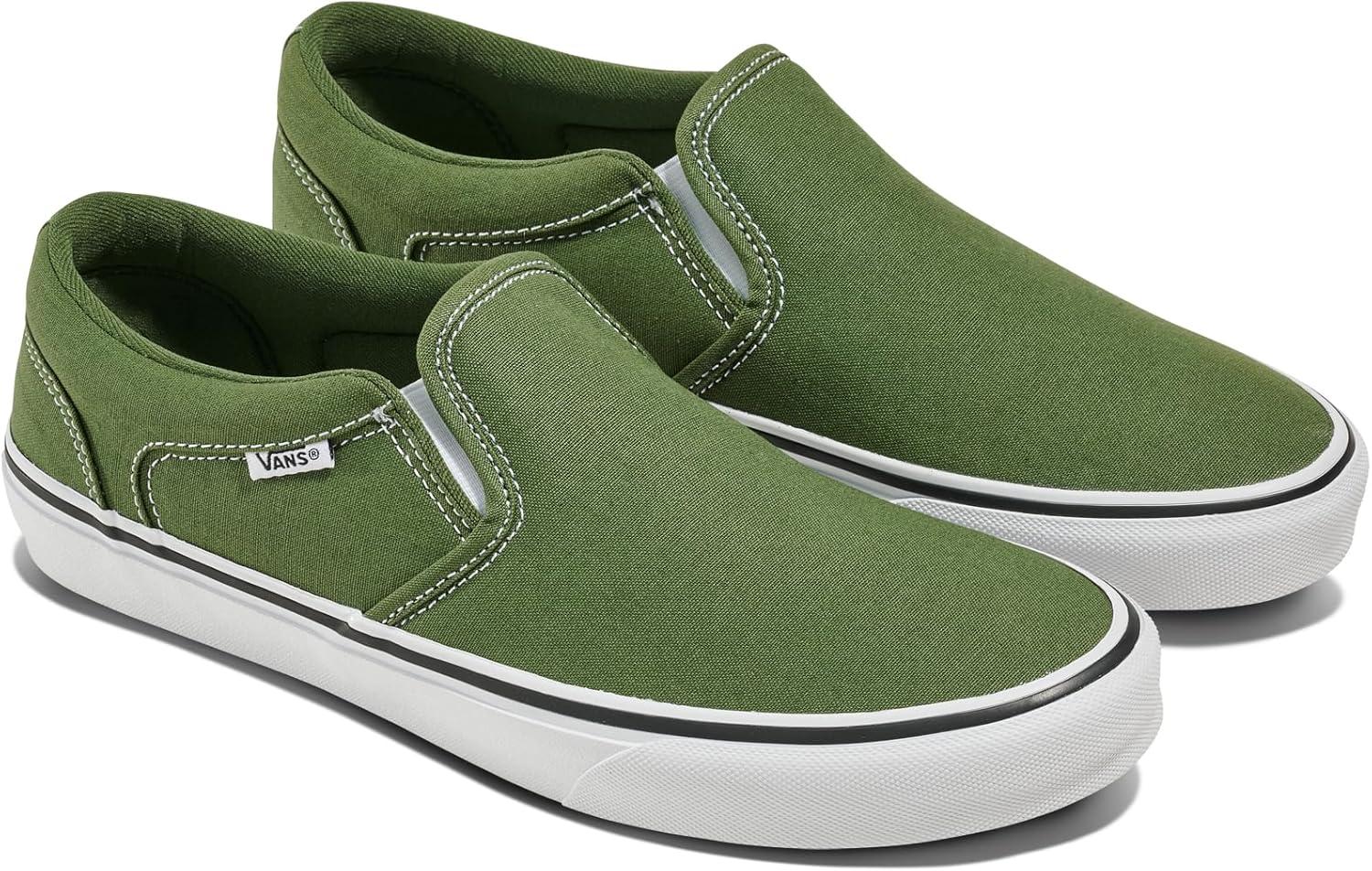 image:imageVans Mens Asher SlipOn ShoeCanvas Pine Forest