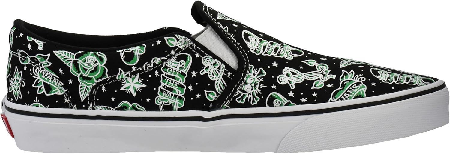 image:imageVans Mens Asher SlipOn ShoeTattoo Black