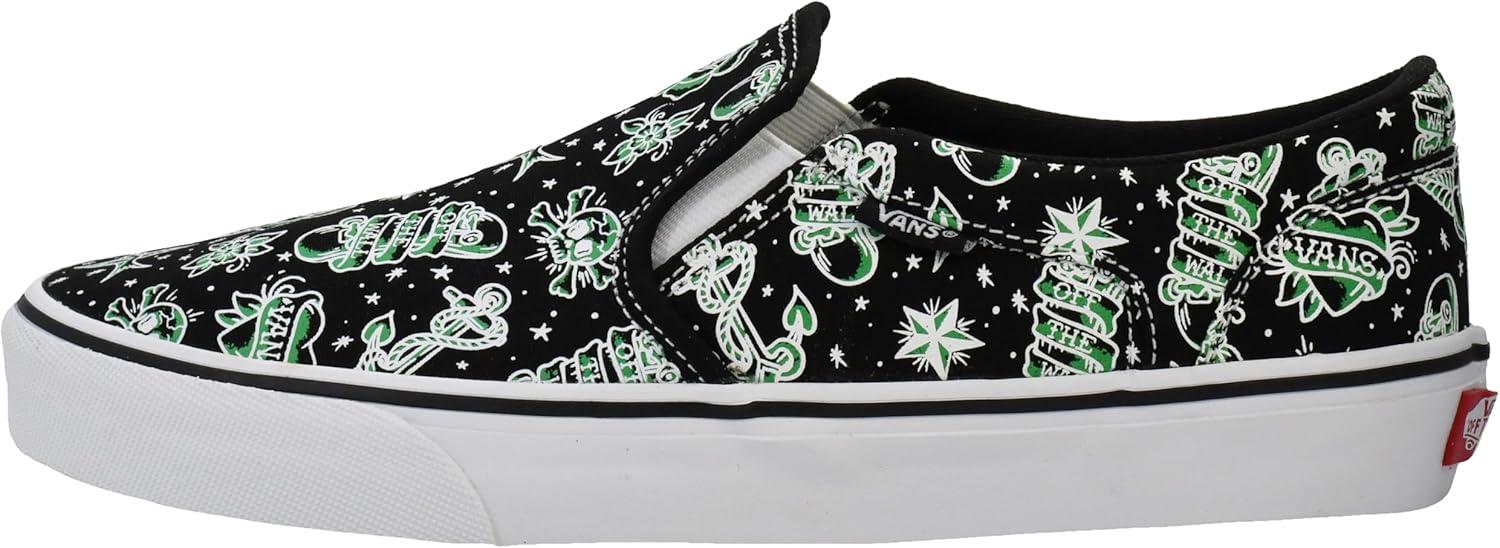 image:imageVans Mens Asher SlipOn ShoeTattoo Black