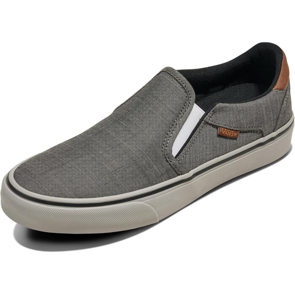 image:imageVans Mens Asher Deluxe ShoeDeluxe Textile GrayBrown