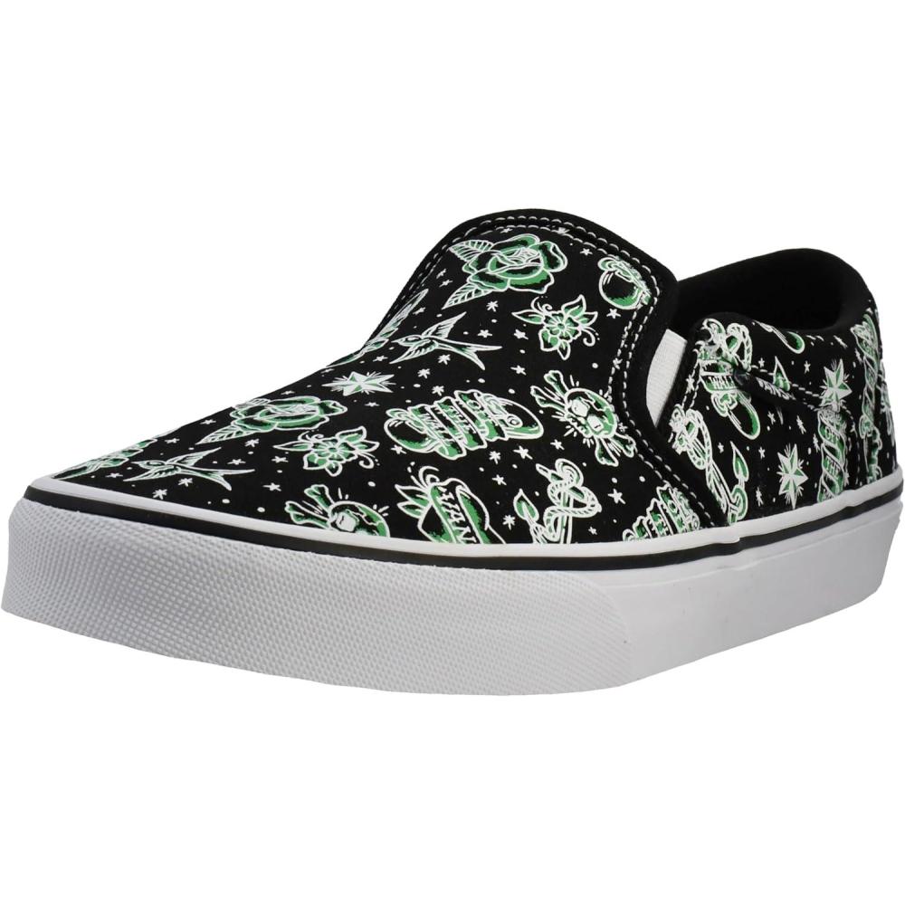 image:imageVans Mens Asher SlipOn ShoeTattoo Black