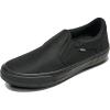 Vans Mens Asher Deluxe Slip-on Shoe | Comfortable Sneakers for Fashion, Walking & Everyday Wear(Textile Black/Black)