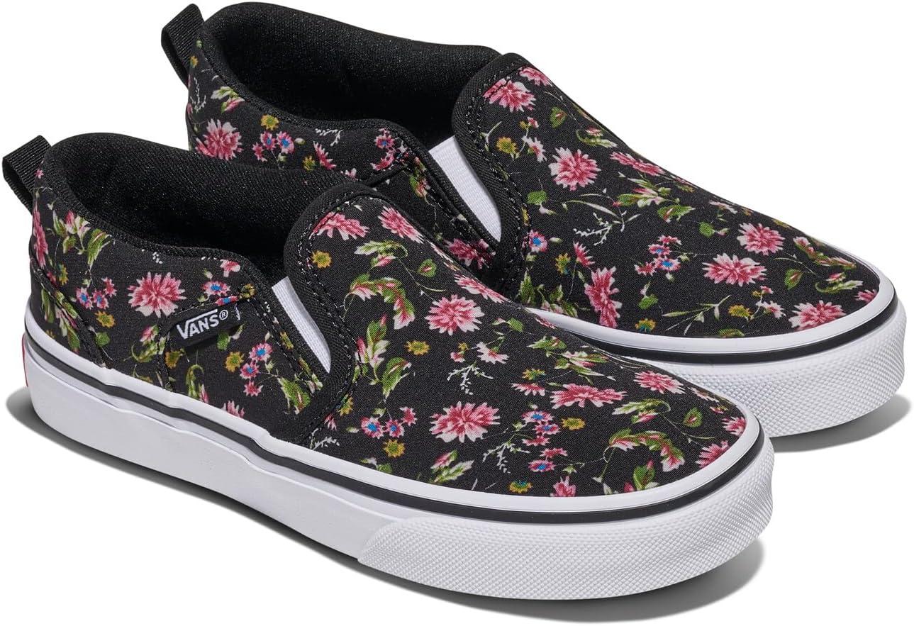 image:imageVans Kids Asher Slipon ShoeDark Floral Black