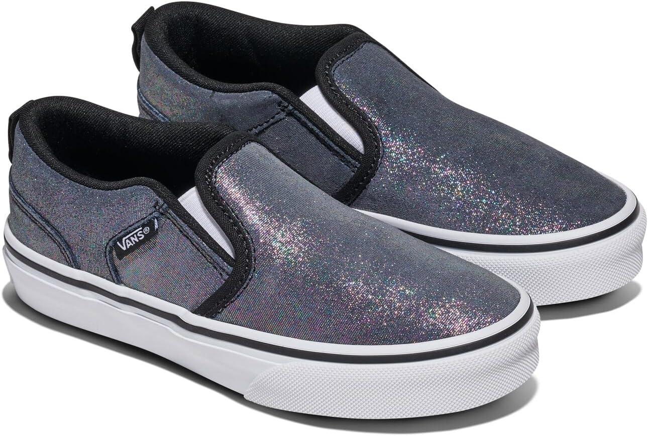 image:imageVans Kids Asher Slipon ShoeShimmer Black